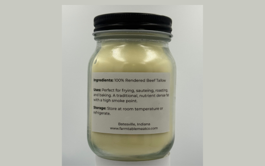 Beef Tallow - 1 Quart