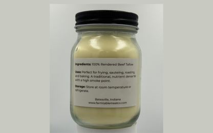 Beef Tallow - 1 Quart