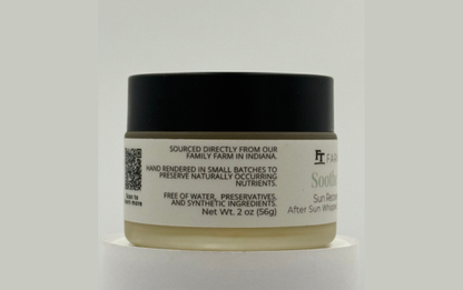 Jar of skincare product with a black lid and white label on a light gray background